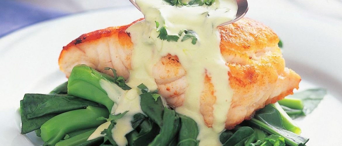 Fish With Wasabi Mayonnaise Seafood Market at Caloundra